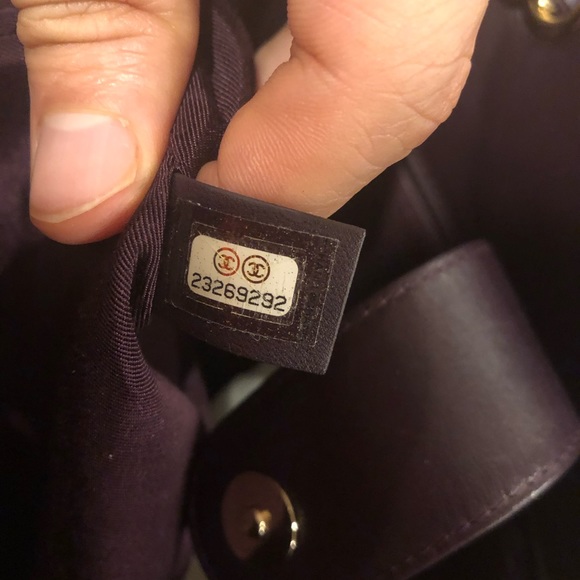 Chanel bucket back. Dark purple. - Picture 2 of 10